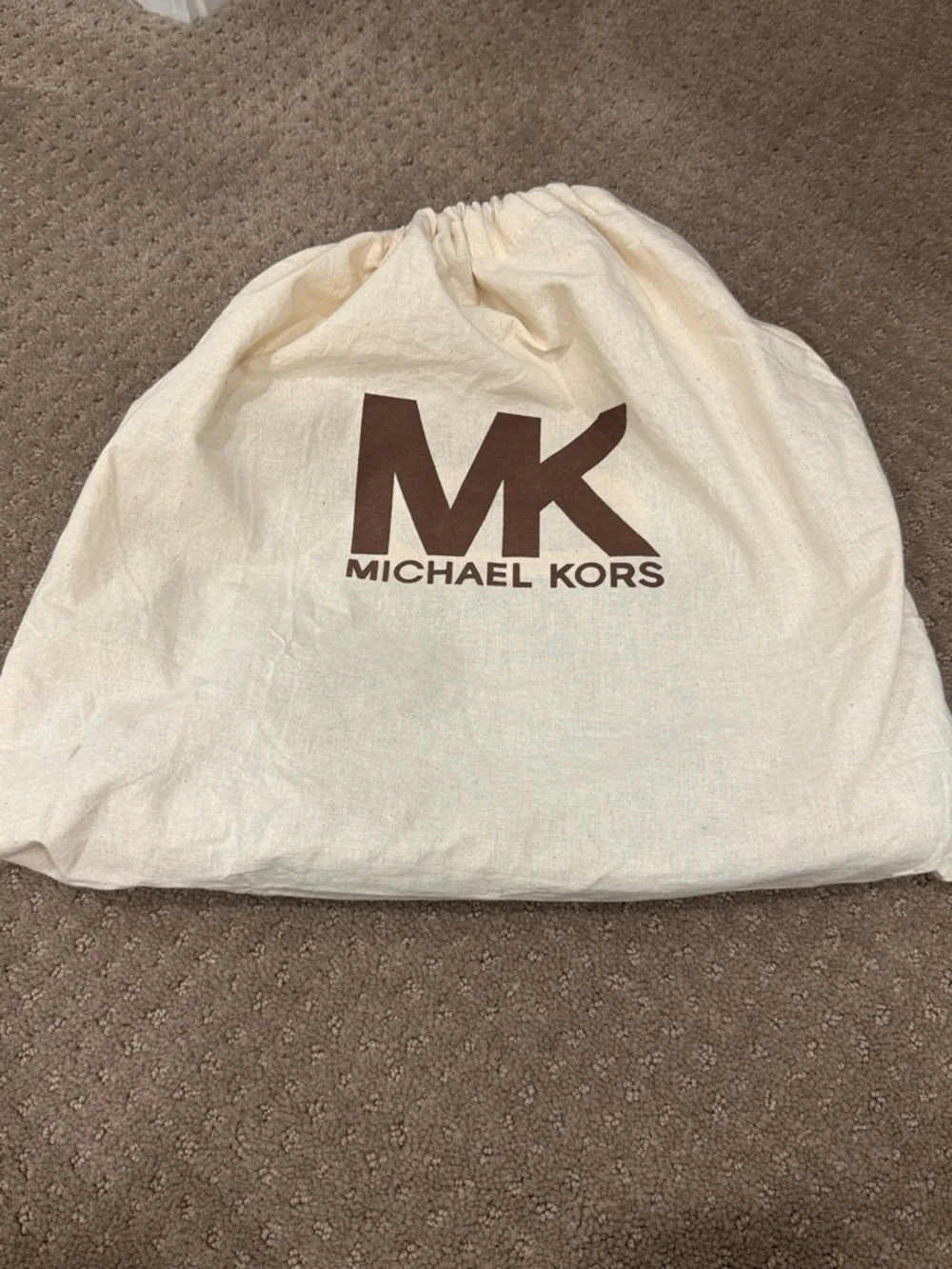 Michael Kors Beige and Black Snake-Print Clutch with Gold Hardware